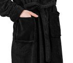 NY Threads Men's Shawl Collar Fleece Bathrobe