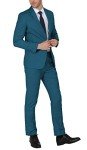 Slim Fit Sea Blue Men’s Suit Set