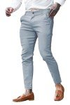 Slim Fit Grey Chino Pants for Men