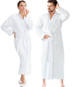 Lightweight Terry Cloth Bathrobe for Men & Women
