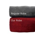 Men's Hooded Plush Robe - Black L/XL