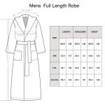 Men's Full-Length Plush Hooded Bathrobe (Black)