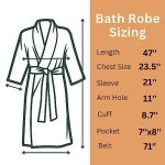 Men's 100% Cotton Plush Terry Hooded Robe