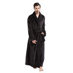 Men's Plush Fleece Long Robe - Big & Tall