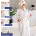 Lightweight Terry Cloth Bathrobe for Men & Women