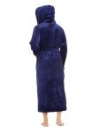 Men's Soft Plush Hooded Bathrobe with Pockets