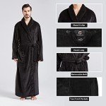 Men's Plush Fleece Long Robe - Big & Tall