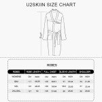 Men's Soft Cotton Terry Bathrobe - Navy L/XL