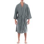 Fruit of the Loom Men's Waffle Robe - Grey