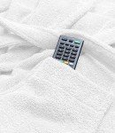 Men's 100% Cotton Plush Terry Hooded Robe