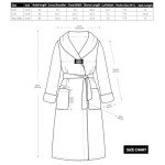 Sunny Flannel Mid-Calf Bathrobe for Men