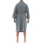 Fruit of the Loom Men's Waffle Robe - Grey