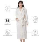 Sunny Flannel Mid-Calf Bathrobe for Men