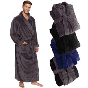 Ross Michaels Plush Bathrobe for Men and Teens