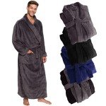 Ross Michaels Plush Bathrobe for Men and Teens
