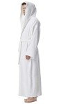 Men's Hooded Turkish Cotton Bath Robe - White