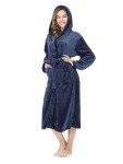 Men's Plush Fleece Hooded Nightgown with Pockets
