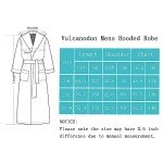 Men's Hooded Plush Fleece Bathrobe - Navy S/M