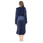 Men's Plush Fleece Hooded Nightgown with Pockets