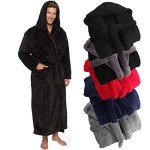 Ross Michaels Men's Plush Hooded Robe - XXL