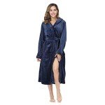 Men's Plush Fleece Hooded Nightgown with Pockets