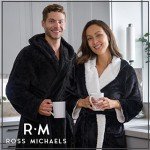 Ross Michaels Men's Plush Hooded Robe - XXL