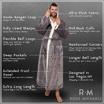 Men's Hooded Sherpa Bath Robe - Big & Tall