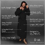 Ross Michaels Men's Plush Hooded Robe - XXL
