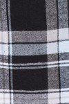 Men's Flannel Fleece Robe - Black/Blue Plaid