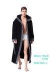 OUFANG Men's Hooded Spa Bathrobe - 2 Colors