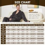 Men’s Plush Fleece Plaid Full-Length Bathrobe