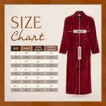 Burgundy Big & Tall Men's Winter Bathrobe
