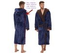 Men’s Cozy Hooded Fleece Bathrobe – Full Length