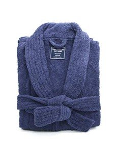 Men's Premium Thick Terry Cloth Bathrobe - Navy
