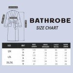 Men's Soft Plush Fleece Bathrobe with Pockets