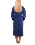 Men's Premium Thick Terry Cloth Bathrobe - Navy