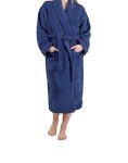 Men's Premium Thick Terry Cloth Bathrobe - Navy