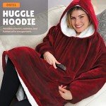 Burgundy Huggle Hoodie Blanket Robe for All