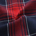 Latuza Men's Red Cotton Flannel Robe, Large