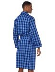 Nautica Men's Lightweight Cotton Woven Robe - Blue