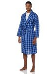 Nautica Men's Lightweight Cotton Woven Robe - Blue