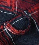 Latuza Men's Red Cotton Flannel Robe, Large