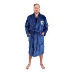 NHL Men's Plush Fleece Bathrobe with Pockets