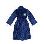 NHL Men's Plush Fleece Bathrobe with Pockets