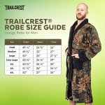 Men's Camo Polar Fleece Bathrobe, Black, X-Large