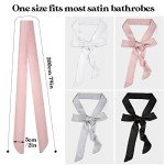 Satin Bathrobe Belt Set for Men and Women