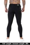 Slim Fit Stretch Chino Pants for Men - Graphite Black