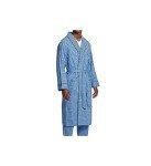 Nautica Large French Blue Plaid Robe for Men