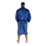 NHL Men's Plush Fleece Bathrobe with Pockets