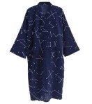 Navy Blue Star Map Unisex Kimono Robe
